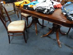 Mahogany Dining Table & 4 Chairs