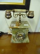 Vintage Onyx Telephone