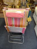 2 Folding Deck Chairs