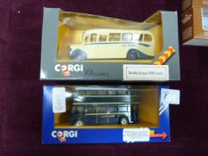 2 Boxed Corgi Buses