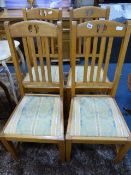 Set of 4 Edwardian Dining Chairs