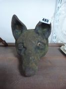 Vintage Pig Iron Fox Head