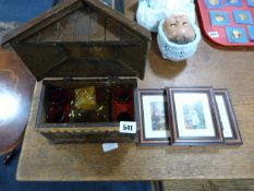 Boxed Glass Decanter & 3 Pictures