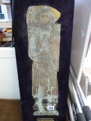 Brass Plaque Depicting Sir Roger Trumpington