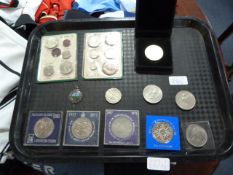 Collection of Coins, Commemorative Medal Coins & Silverstone Racing Medal