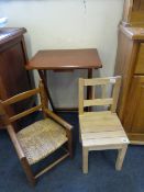*2 Children's Chairs & Folding Table