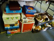 Large Quantity of Children's Games - 2 Boxes of Hand Puppets etc