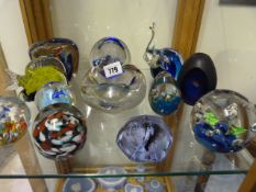 Collection of Glass Paper Weights etc