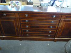 Reproduction Mahogany Inlaid Sideboard with Drawers