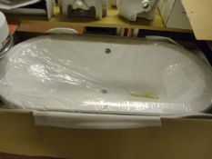 White Acrylic Centre Fill Bath Model BR51