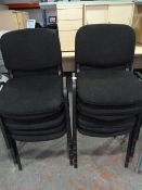 11 Stackable Charcoal Chairs