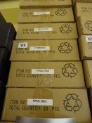 *6 Boxes Containing 20 Brushed Aluminium Door & Drawer Handles