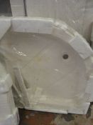 900 x 900 Cream Shower Tray