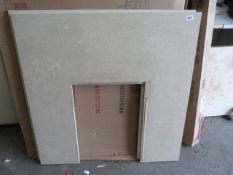 *2 Cream Marble Fire Backs