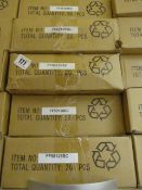 *5 Boxes Containing 20 Brushed Aluminium Drawer & Door Handles