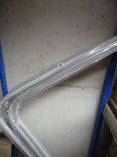 *6 White Powder Coated Aluminium Shower Curtain Rails