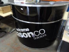 *High Gloss Reception Counter - Black