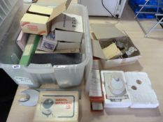 Box Containing Knitting Machine & Other Knitting Accessories