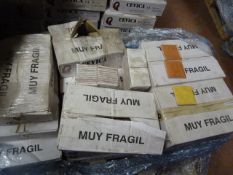Pallet Containing Approximately 20 Boxes of 4 x 4 Ceramic Wall Tiles in Assorted Colours