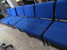 6 Blue Reception Chairs
