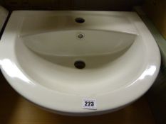 White Ceramic Wash Hand Basin with Tap Hole