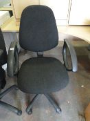 *Typist's Swivel Chair (Charcoal)