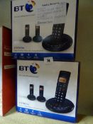 *2 x BT Trio Cordless Digital Telephones