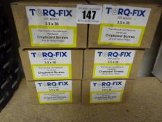 *6 Boxes Containing 200 Torqfix 3,5 x 30 CSK Wood Screws