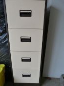 Coffee & Cream Foolscap 4 Drawer Filing Cabinet