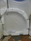900 x 900 Corner Shower Tray - White