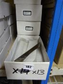 *4 Boxes Containing 113 x 160mm Satin Nickle Scoop Handles