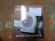 *2 Fine Elements 2000 Watt Fan Heaters