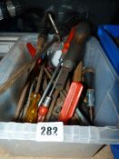 Box of Assorted Screw Drivers