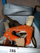 Box containing Tape Guns - Chalk etc