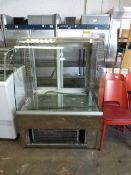 Frost-Tech Polished Stainless Steel & Curved Glass Counter