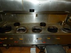 Chans 7 Burner Wet Top Wok Range
