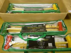 *Box Containing 4 Croquet Sets