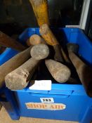 Box of Assorted Hammers & Mallets