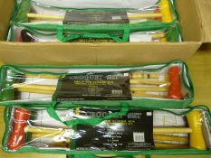 *Box Containing 4 Croquet Sets