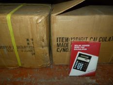 *2 Boxes containing Solar Powered Desktop Calculators