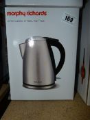 *Morphy Richards Stainless Steel Kettle