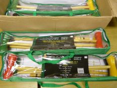 *Box Containing 4 Croquet Sets