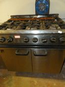 *Parry 6 Burner Commercial Gas Cooker over Oven
