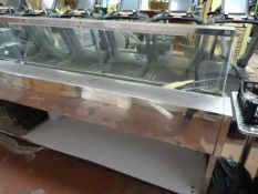 *Stainless Steel Refrigerated & Plate Glass Serve Over Counter
