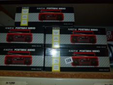 *5 AM/PM Portable Radios