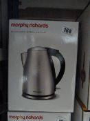 *Morphy Richards Stainless Steel Kettle