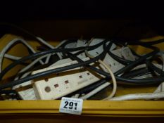 Box containing Windscreen Wipers - Extension Leads etc