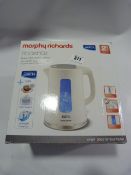 Morphy Richards Accents Brita Water Filter Kettle in White