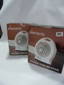 2 2000 Watt Fan Heaters