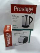 Prestige 1.7L Cordless Kettle and 2 Slice Toaster